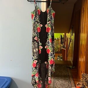 Guess high low floral dress